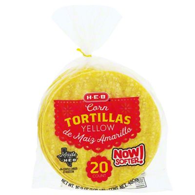 H-E-B Yellow Corn Tortillas, 20 Ct | Joe V's Smart Shop | Low Prices ...