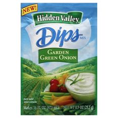 Hidden Valley Garden Green Onion Dips Mix, .9 oz