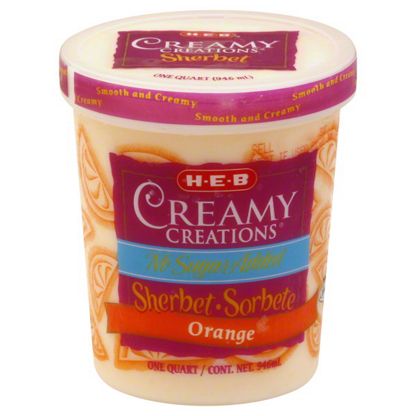 sugar free orange sherbet ice cream