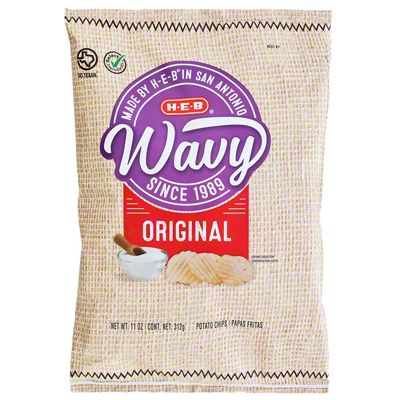 H-E-B Wavy Original Potato Chips, 11 Oz – Central Market