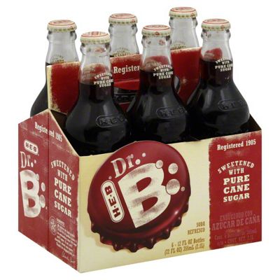 H-E-B Dr. B Soda 12 Oz Bottles, 6 Pk | Central Market - Really Into Food