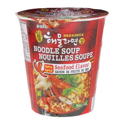 Paldo Noodle Soup with Spicy Seafood Flavor, 2.29 oz Central Market