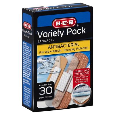 H-E-B Variety Pack Bandages, 30 Ct | Central Market - Really Into Food