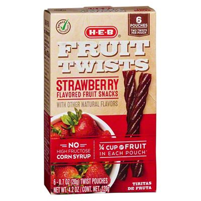 H-E-B Select Ingredients Strawberry Fruit Twists, 6 Ct – Central Market