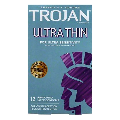 how big are trojan ultra thin condoms