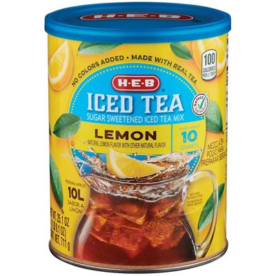 H-E-B Sugar Sweetened Iced Tea Mix - Lemon, 25.1 Oz | Joe V's Smart ...