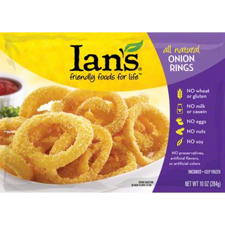 Ians Natural Foods Wheat and Gluten Onion Rings, 10.00 oz | Central ...