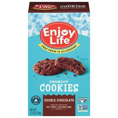 Enjoy Life Gluten Free Allergy Friendly Double Chocolate Vegan Crunchy ...