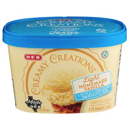 H-E-B Select Ingredients Creamy Creations Churned Light Homemade ...