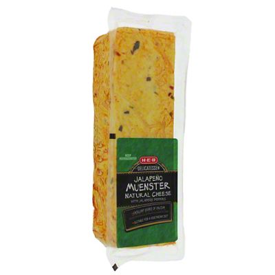 H-E-B Muenster With Jalapeno Cheese, Sliced – Central Market