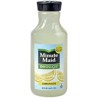 Minute Maid Zerosugar Lemonade 52 Oz Central Market