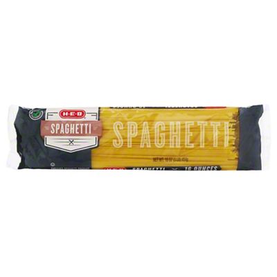 H-E-B Select Ingredients Spaghetti, 16 Oz | Joe V's Smart Shop | Low ...