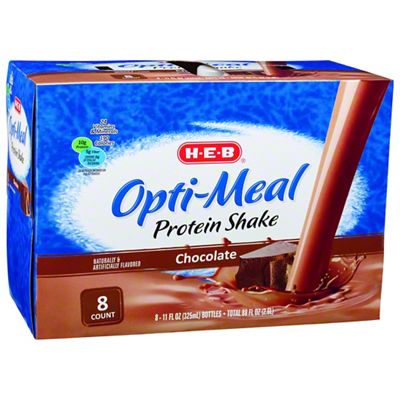 H-E-B Opti-Meal Protein Shake Chocolate, 8 CT – Central Market