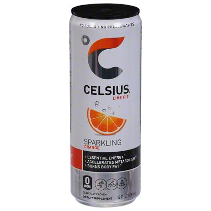 celsius drink orange oz sparkling herbal soda energy centralmarket