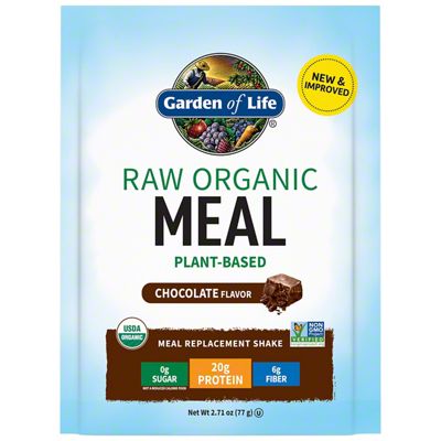 Garden Of Life Raw Organic Meal Chocolate Shake & Meal Replacement ...