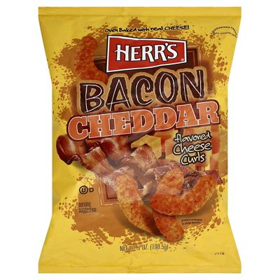 Herrs Bacon Cheddar Curls, 7 oz | Central Market - Really Into Food