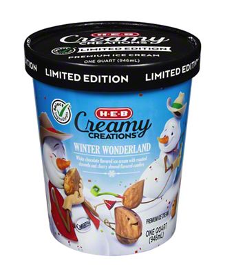 H-E-B Select Ingredients Creamy Creations Winter Wonderland Ice Cream ...