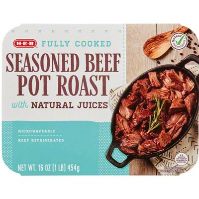 H-E-B Select Ingredients Fully Cooked Beef Pot Roast, 16 Oz – Central ...