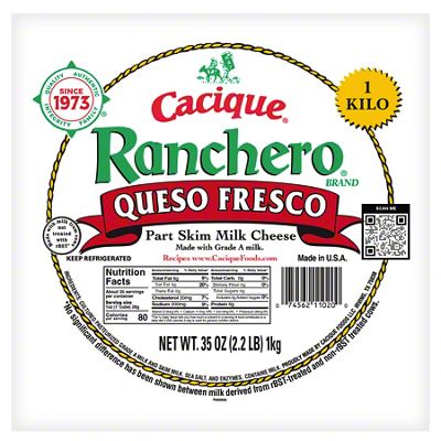 Cacique Ranchero Queso Fresco Cheese, 2.2 Lb | Joe V's Smart Shop | Low ...