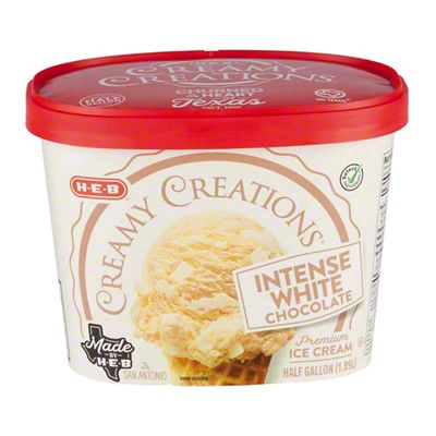 H-E-B Select Ingredients Creamy Creations Intense White Chocolate Ice ...