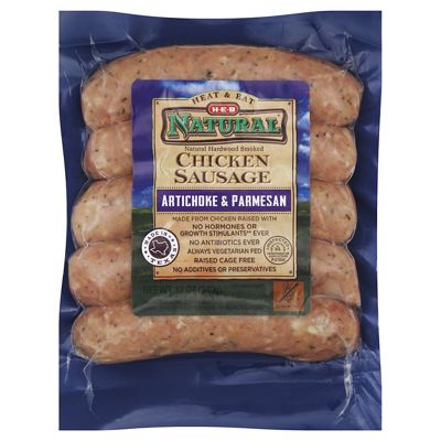 H-E-B Chicken Artichoke Parmesan Sausage, 12 Oz – Central Market