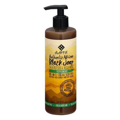 Alaffia African Black Soap Peppermint, 16 OZ - Central Market