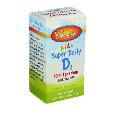 Carlson Kids Super Daily D3 Dietary Supplement Drops, 10.3 ML – Central ...