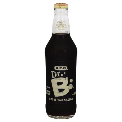 H-E-B Dr. B Soda Glass Bottle, 12 Oz | Central Market - Really Into Food