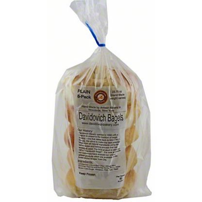 Davidovich Bagels Plain, 20OZ - Central Market