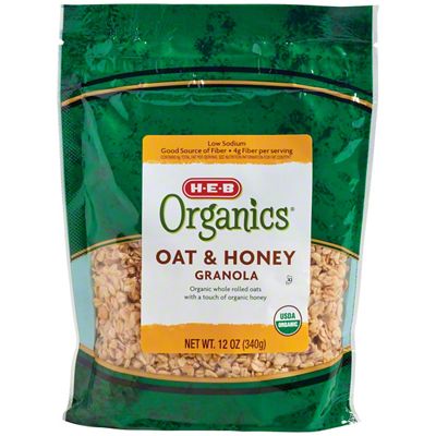 H-E-B Organics Oat & Honey Granola, 12 Oz – Central Market