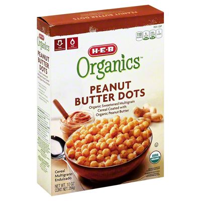 H-E-B Organics Peanut Butter Dots Cereal, 10 Oz – Central Market