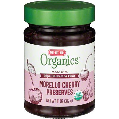 H-E-B Organics Morello Cherry Preserves, 11 Oz | Central Market ...