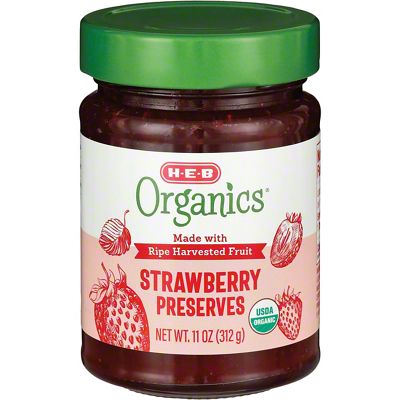 H-E-B Organics Strawberry Preserves, 11 Oz – Central Market