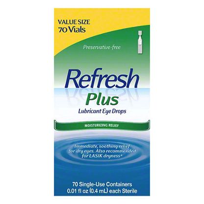 Refresh Plus Lubricant Eye Drops 0.5% Op, 70 ct – Central Market