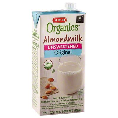 H-E-B Organics Unsweetened Original Almond Milk, 32 Oz – Central Market