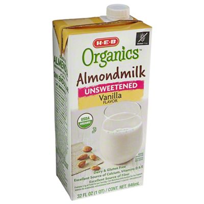 H-E-B Organics Unsweetened Vanilla Almond Milk, 32 Oz – Central Market