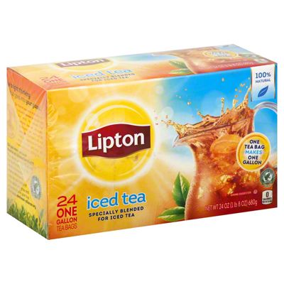 Lipton Gallon-Sized Black Unsweetened Iced Tea Bags, 24 ct | Central ...