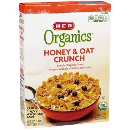 H E B Organics Honey Oat Crunch Cereal 14 Oz Central Market