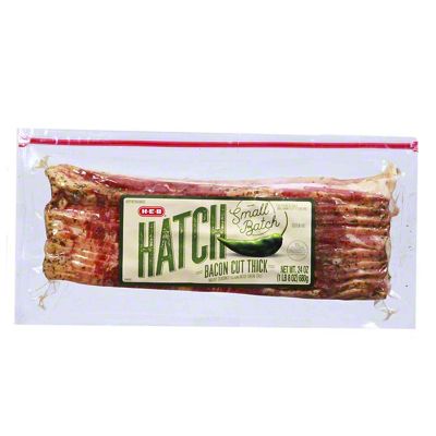 H-E-B Hatch Green Chile Hardwood Mesquite Smoked Bacon, 24 Oz – Central ...