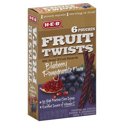 H-E-B Blueberry Pomegranate Fruit Twists, 6 Ct – Central Market