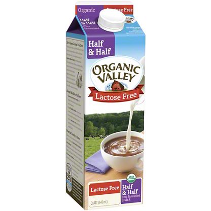 Organic Valley Lactose Free Half Half 32 Oz Central Market