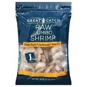 Great Catch Cooked Peeled and Deveined Tail-On Jumbo Shrimp, 26-30ct /lb