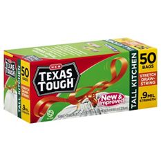 H-E-B Texas Tough Extra Large Trash Bags, 50 Gallon - Shop Trash