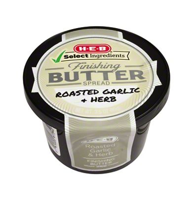 H-E-B Select Ingredients Roasted Garlic & Herb Finishing Butter, 3.5 Oz ...