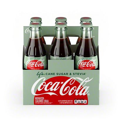 Coca Cola Coke Life Soda 8 Oz Glass Bottles 6 Pk Central Market
