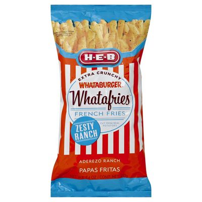 H-E-B Whataburger Whatafries French Fries, Zesty Ranch, 7.4 Oz ...