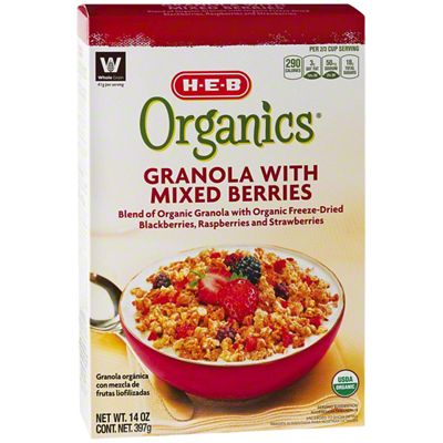 H-E-B Organic Granola With Mixed Berries,14 OZ – Central Market