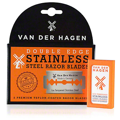 VAN DER HAGEN Ice Tempered Stainless Steel Razor Blades (5 Blades) VAN DER HAGEN Ice Tempered Stainless Steel Razor Blades (5 Blades)