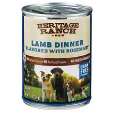 Heritage Ranch by H E B Grain Free Canned Wet Dog Food Lamb Rosemary 13.2 oz Joe V s Smart Shop Low Prices Quality Groceries