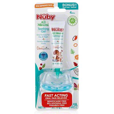 nuby all natural teething gel safe